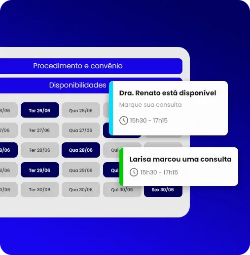 Agendamento online para pacientes da clínica
