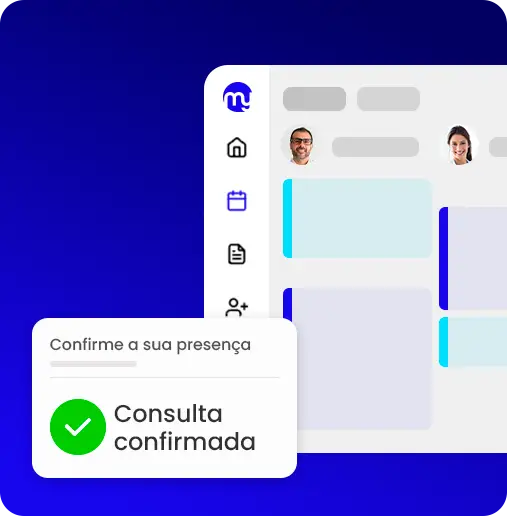 Confirmação de consulta integrada à agenda da clínica